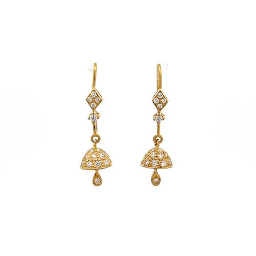 Opulent Diamond Earrings - Front View | Alfa Jewellers