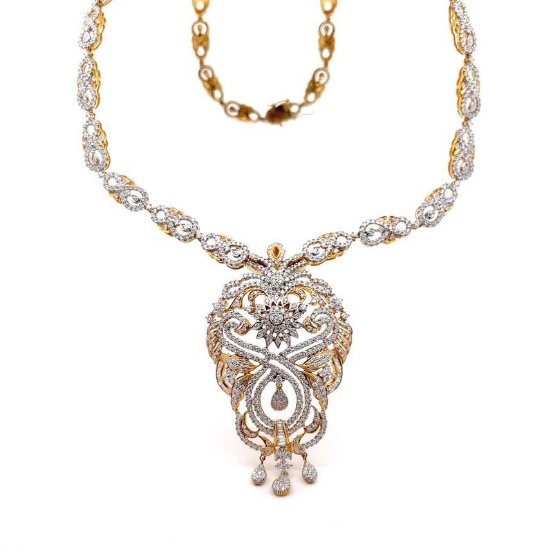 Luxe Diamond Extravaganza Necklace - Front View | Alfa Jewellers