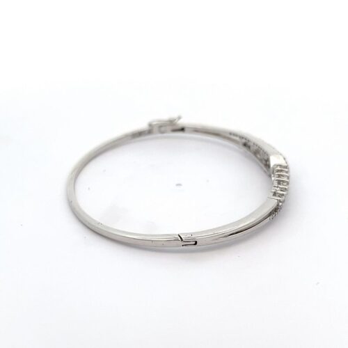 Radiant Wrist Diamond Bangle - Right side view