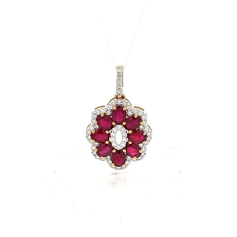 Precious Diamond and Ruby Pendant | Alfa Jewellers