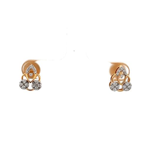Grace Diamond Ear Studs - Front view | Alfa Jewellers