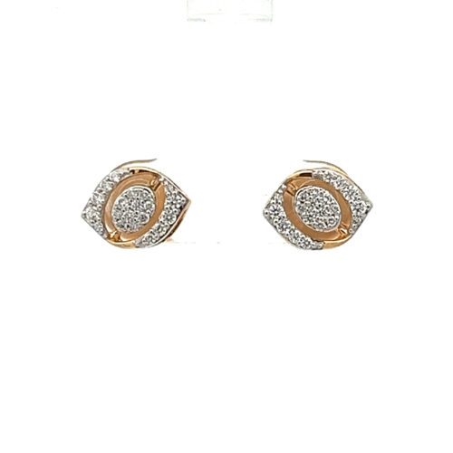 Timeless Diamond Ear Studs - Front View | Alfa Jewellers