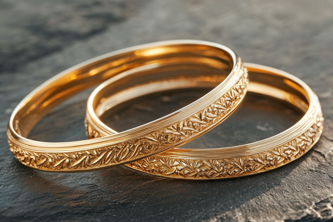 Hollow Gold Bangle vs. Solid Gold Bangle | Alfa Jewellers